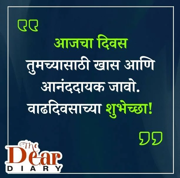 Happy Birthday Wishes in Marathi